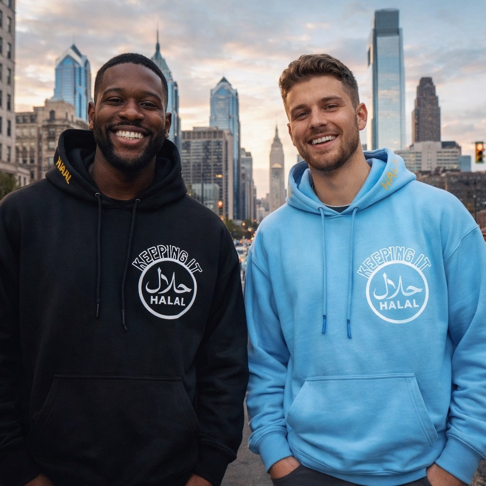 Light blue Master fashion hoodie